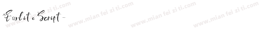Foxlite Script字体转换